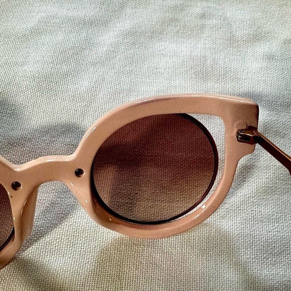 Fendi Orange Pink Glitter Cat Eye Sunglasses - Picture 7 of 8